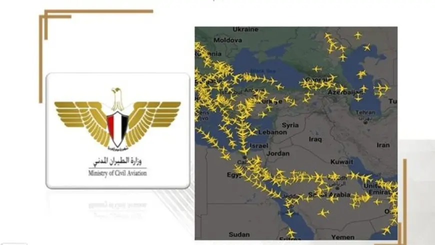 وزير الطيران يشيد بإدارة المجال الجوي باحترافية