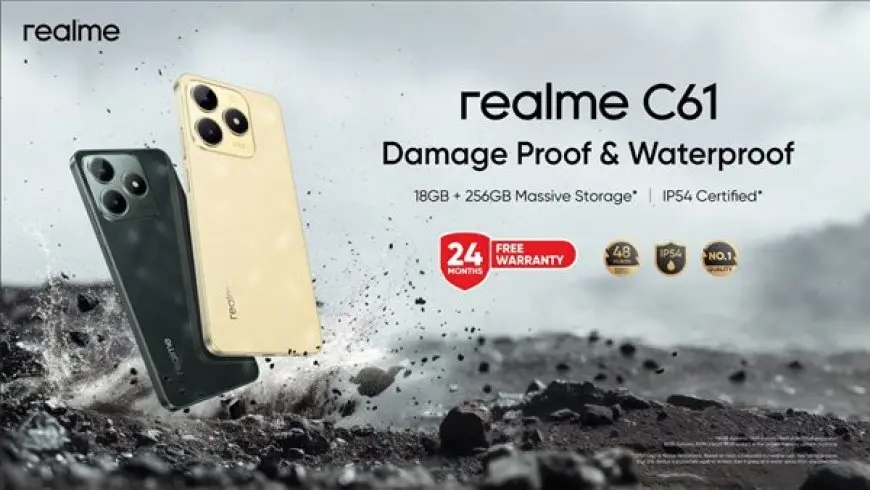 ريلمى تطلق realme C61 المقاوم للماء والصدمات