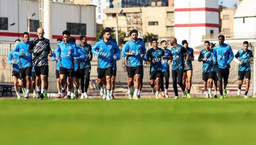 تدريبات بدنية في الزمالك استعدادًا للاتحاد السكندري