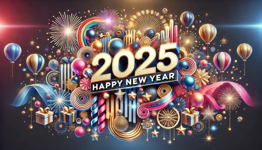 بطاقات تهنئة Happy New Year.. صور معايدة رأس السنة 2025 باستخدام الذكاء الاصطناعي