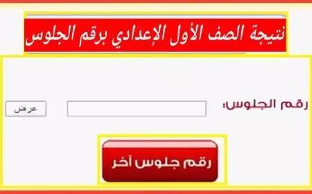 بوابة التعليم الاساسي.. رابط نتيجة الصف الأول الإعدادي برقم الجلوس والاسم eduserv.cairo.gov.eg