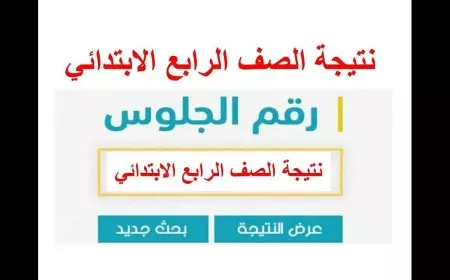 رابط نتيجة رابعة ابتدائي الترم الاول 2025 برقم الجلوس والاسم عبر بوابة التعليم الاساسي