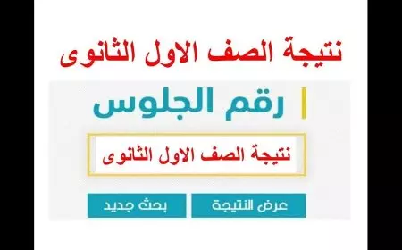 رابط نتيجة أولى ثانوي الترم الأول 2025 بالاسم ورقم الجلوس عبر موقع وزارة التربية والتعليم