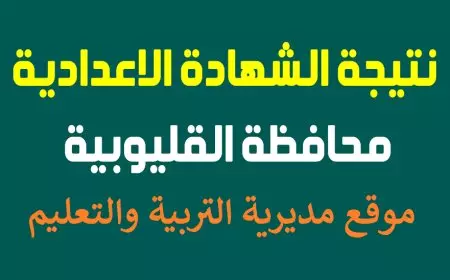 نتيجة الشهادة الإعدادية القليوبية 2025 برقم الجلوس عبر موقع مديرية التربية والتعليم بالقليوبية