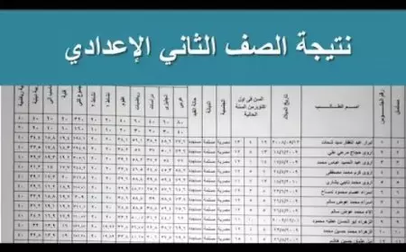 برقم الجلوس ..لينك نتيجة الصف الثاني الإعدادى 2025 الترم الأول بالجيزة