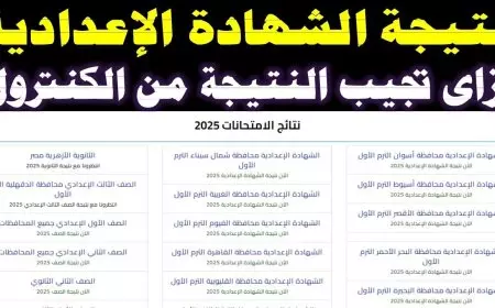مديرية التربية والتعليم .. موعد إعلان نتيجة الشهادة الإعدادية 2025 بمحافظة البحر الأحمر والغردقة
