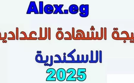 رابط نتيجة الصف الثالث الإعدادي الترم الأول 2025 محافظة الإسكندرية برقم الجلوس