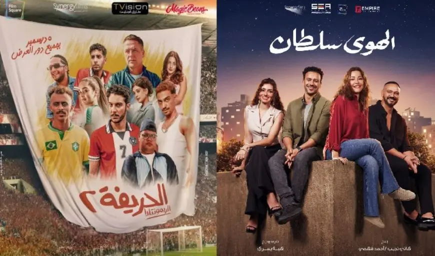 بعد الهوى سلطان والحريفة 2.. ترتيب جديد لقائمة الأفلام الأعلى إيرادا في السينما المصرية