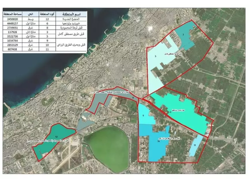 محافظة الإسكندرية تعلن إعادة تخطيط 8 مناطق كبرى