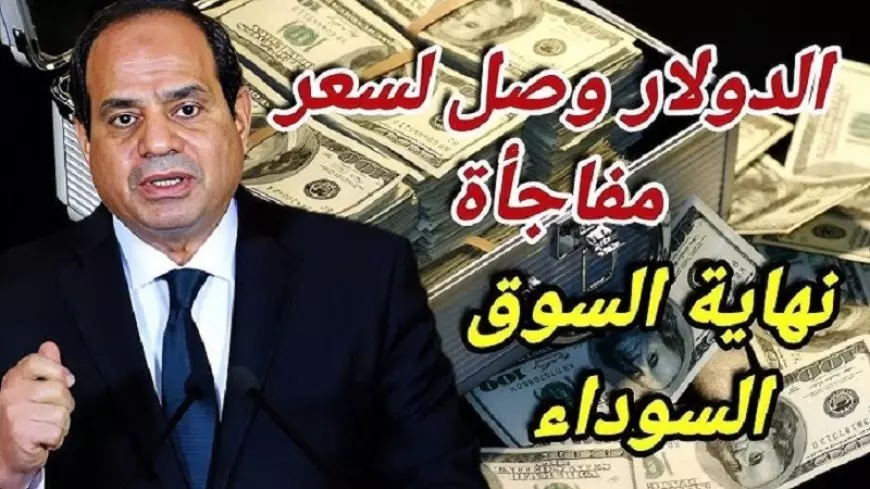 هبوط سعر الدولار اليوم في السوق السوداء مقابل الجنية المصري