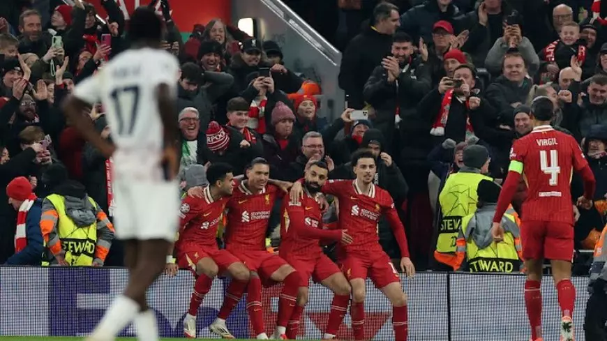 ليفربول يتقدم على ليل في الشوط الأول بدوري أبطال أوروبا بهدف صلاح