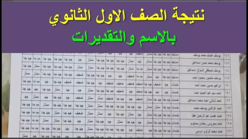 نتيجة الصف الاول الثانوى برقم الجلوس الترم الاول 2025 في محافظة الجيزة عبر gizaedu.net