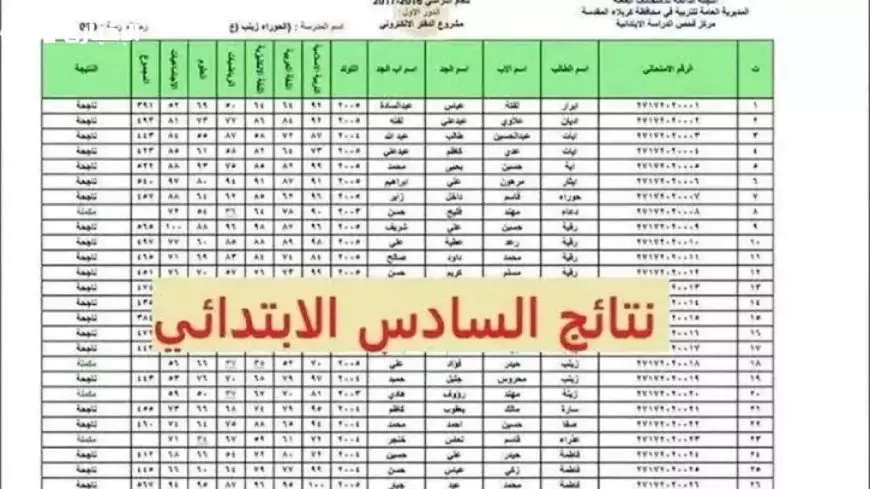 رابط نتيجة الصف السادس الابتدائي برقم الجلوس 2025 محافظة القاهرة عبر eduserv.cairo.gov.eg