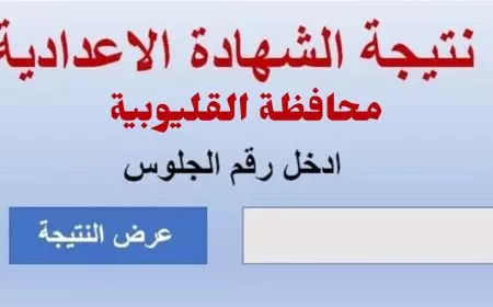 الآن ..نتيجة الشهادة الإعدادية 2025 لمحافظة القليوبية – الترم الثاني برقم الجلوس والاسم عبر موقع بوابة التعليم