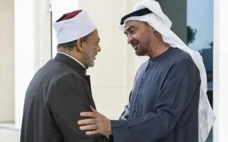 رئيس الإمارات يُجري اتصالا هاتفيا بشيخ الأزهر للاطمئنان علي صحته