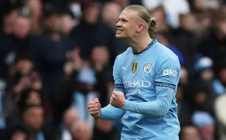 هالاند يظهر مع سيتي بعد اتهام بالتسبب في إصابة فتاة “تميمة النادي”