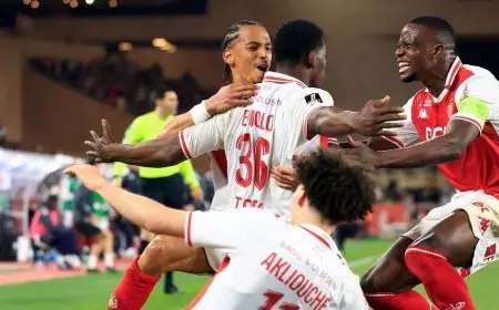 موناكو يهزم نيس ويُؤجل تتويج باريس سان جيرمان بلقب الدوري