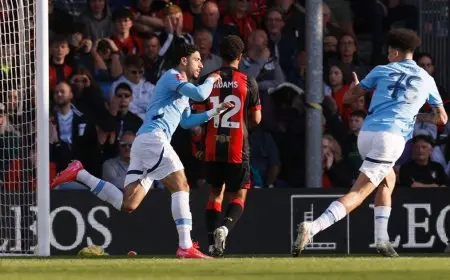 عمر مرموش البديل المثالي في سيتي يهزّ شباك بورنموث بكأس إنجلترا