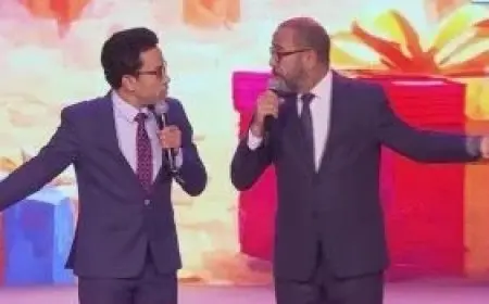 احتفالية العيد.. اسكتش كوميدي لأشرف عبد الباقي وسامح حسين: أكلت كحك؟.. لا قطايف