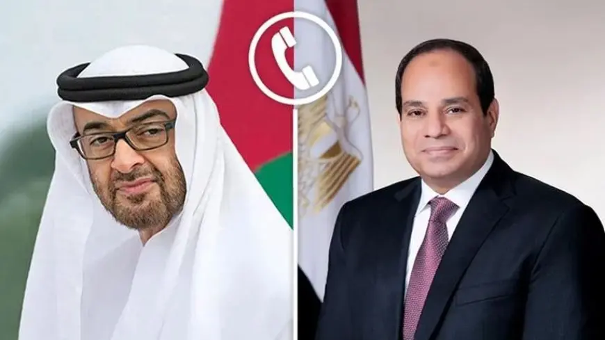 السيسي يتلقى اتصالًا هاتفيًا من الشيخ محمد بن زايد للتهنئة بعيد الفطر