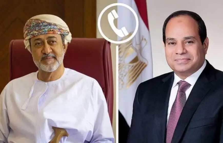 الرئيس السيسي يتلقى اتصالا هاتفيا من سلطان عمان للتهنئة بعيد الفطر