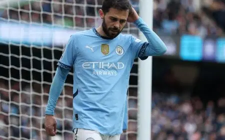 أوبتا: برناردو سيلفا أبطأ لاعب في الدوري الإنجليزي