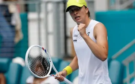 شفيونتيك تغيب عن بولندا في تصفيات كأس بيلي جين كينغ للتنس