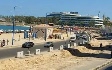 الإسكان: الانتهاء من توسعة كورنيش الإسكندرية بحلول 30 يونيو