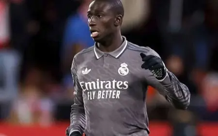 ميندي يواصل غيابه عن ريال مدريد أمام أرسنال