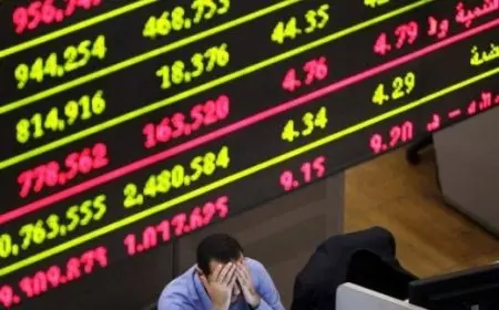 الحرب التجارية تصيب أسواق المال المصرية والعربية بانخفاضات حادة بنهاية تعاملات اليوم
