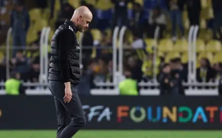 سر الظهور المفاجئ لإريك تن هاغ في مباراة روما وميلان