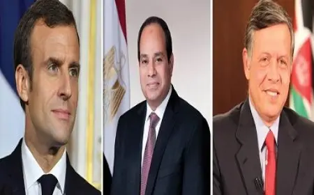 انطلاق قمة ثلاثية بين مصر والأردن وفرنسا بقصر الاتحادية