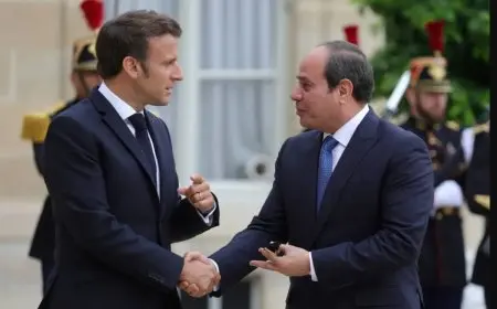 ماكرون: فرنسا تستثمر أكثر من 7 مليارات يورو في مصر وتدعم جهود السيسي لتحقيق السلام