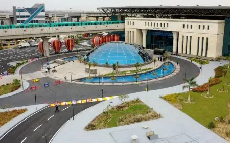 وزارة النقل تنشر صور استعداد محطة عدلي منصور لاستقبال السيسي وماكرون