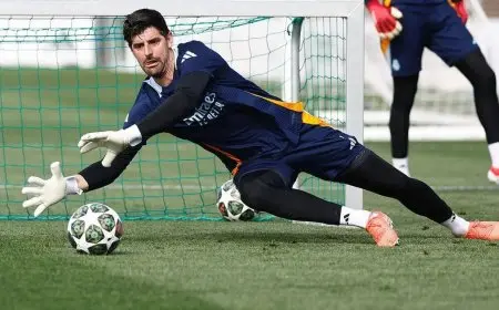 كورتوا يؤكد جاهزيته لأرسنال قبل ذهاب ربع نهائي دوري الأبطال