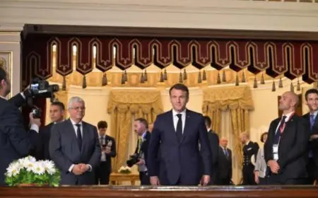 ماكرون من جامعة القاهرة: الشباب والابتكار مفتاح المستقبل المشترك