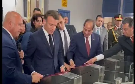 ماكرون يثمن التعاون الفرنسي المصري في مشروع مترو القاهرة: فخر مشترك