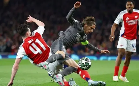 مودريتش ينضم إلى غيغز في قائمة أبرز لاعبي ربع نهائي دوري الأبطال