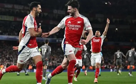 أرسنال يهزم ريال مدريد بثلاثية تاريخية في ذهاب ربع نهائي دوري الأبطال