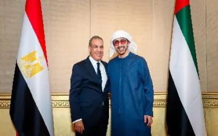 وزير الخارجية ونظيره الإماراتي يناقشان العلاقات الثنائية وتطورات الأوضاع في غزة