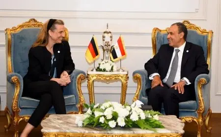 وزير الخارجية يستقبل وزيرة الدولة الألمانية للشؤون الخارجية خلال المؤتمر الوزاري لعملية الخرطوم