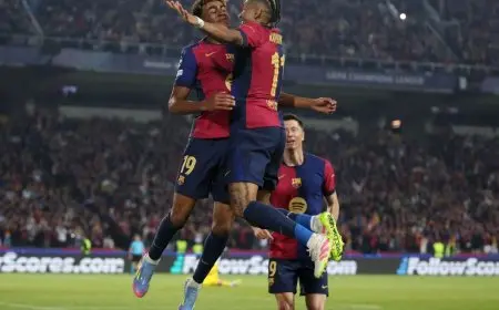 ثلاثي الرعب يدفع برشلونة نحو سحق دورتموند والاقتراب من نصف النهائي