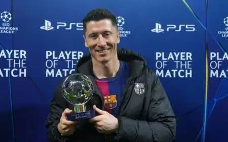تصريحات ليفاندوفسكي بعد مباراة برشلونة ودورتموند: كيف يشكل فوزه بلقب أفضل لاعب المبارايات؟