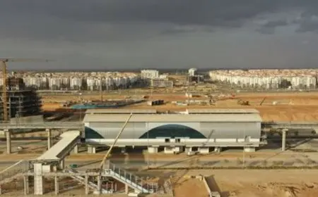 هيئة الأنفاق: تقدم الأعمال في محطة مونوريل حي المال والأعمال بالعاصمة الإدارية الجديدة