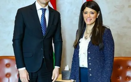 وزيرة التخطيط تناقش مع وزير الخارجية والتجارة المجري تمويل وتوريد 1350 عربة سكة حديد