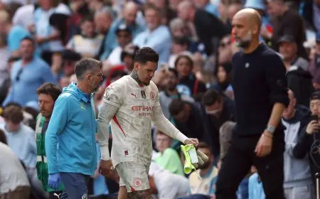 إيدرسون حارس مانشستر سيتي يسجل إنجازًا تاريخيًا في الأهداف المسجلة في الدوري الإنجليزي