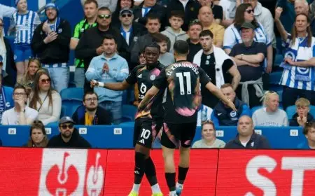 ليستر يحقق هدفه الأول بعد 76 يوماً من الصيام عن التسجيل