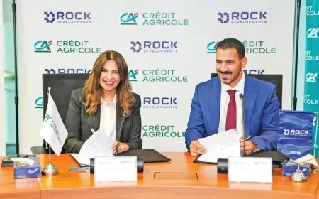 بنك كريدي أجريكول مصر يبرم اتفاقية تعاون لتمويل عقاري خاص مع شركة روك للتطوير العقاري