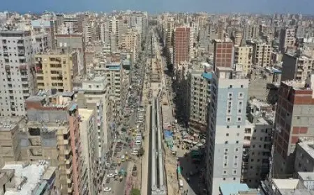النقل: تركيب كمرات الجسور لمسار المرحلة الأولى من مترو الإسكندرية