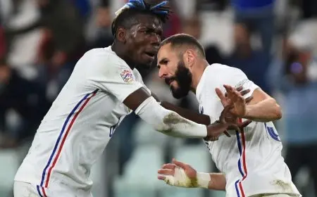 بنزيما يسعى لإقناع بوغبا بالانتقال إلى الدوري السعودي